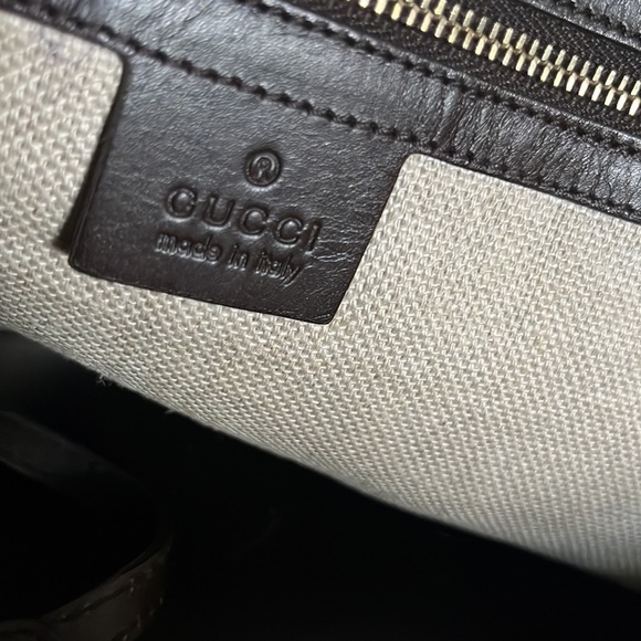 Authentic Gucci bag beige and brown - Picture 5 of 14